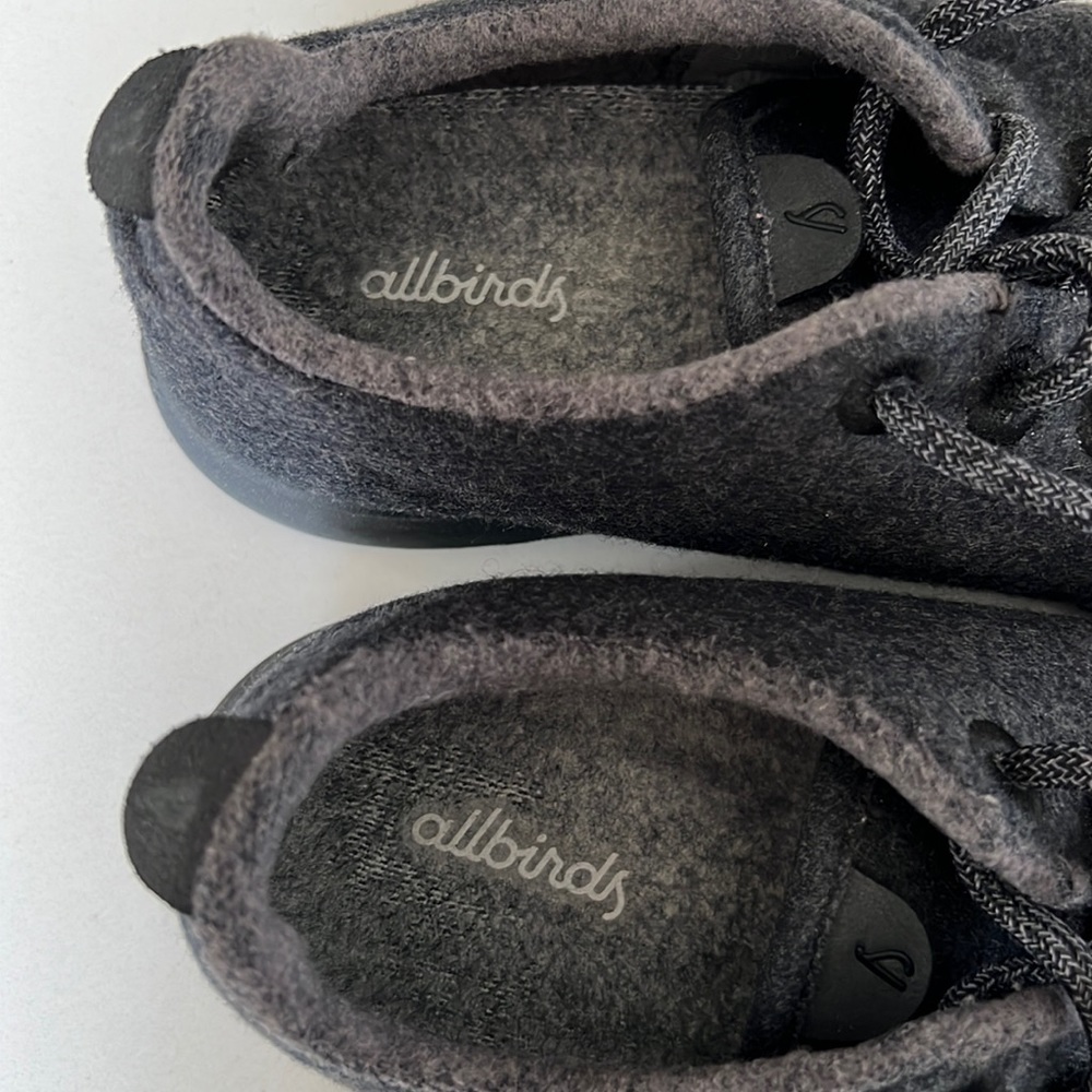 Allbirds Wool Runner Charcoal Gray With Black Sole Sneaker Womens Sz 10 0319 NV1 - Picture 11 of 14